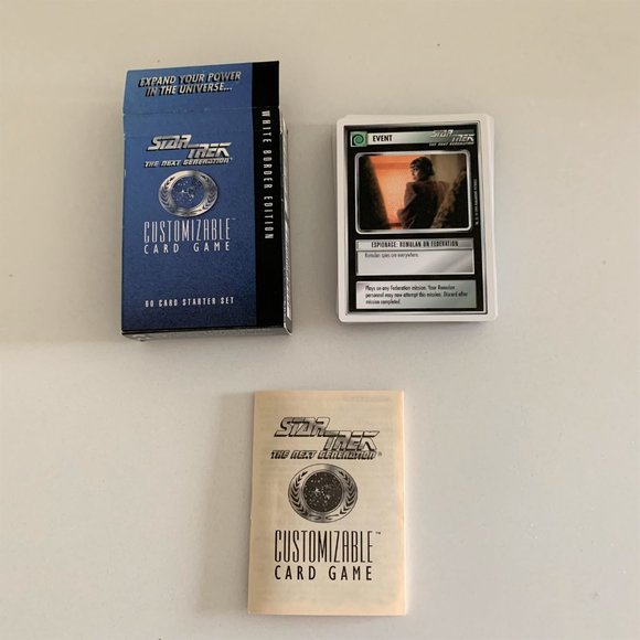 Vintage Star Trek Card Game & The Next Generation Card Game Set of 2 Decks Games - Picture 4 of 4